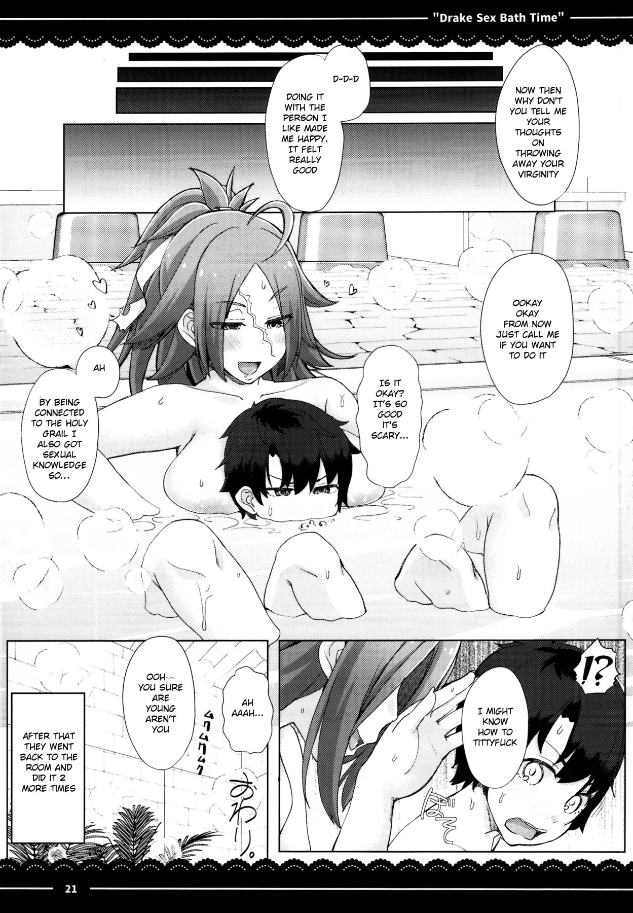 Hentai Manga Comic-Drake Sex Bath Time-Read-22